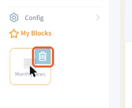 Delete a saved block